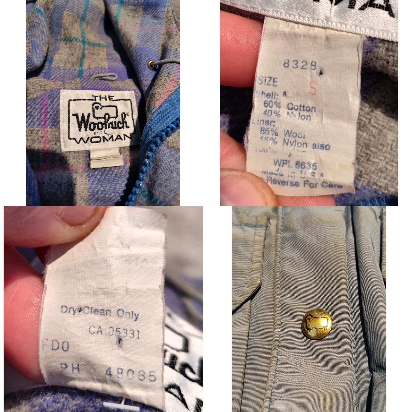 Vintage VINTAGE Woolrich Women's Coat Long Jacket S Blue Wool Lined 1980s Fall Winter Casual Size S / US 4 / IT 40 - 8 Thumbnail