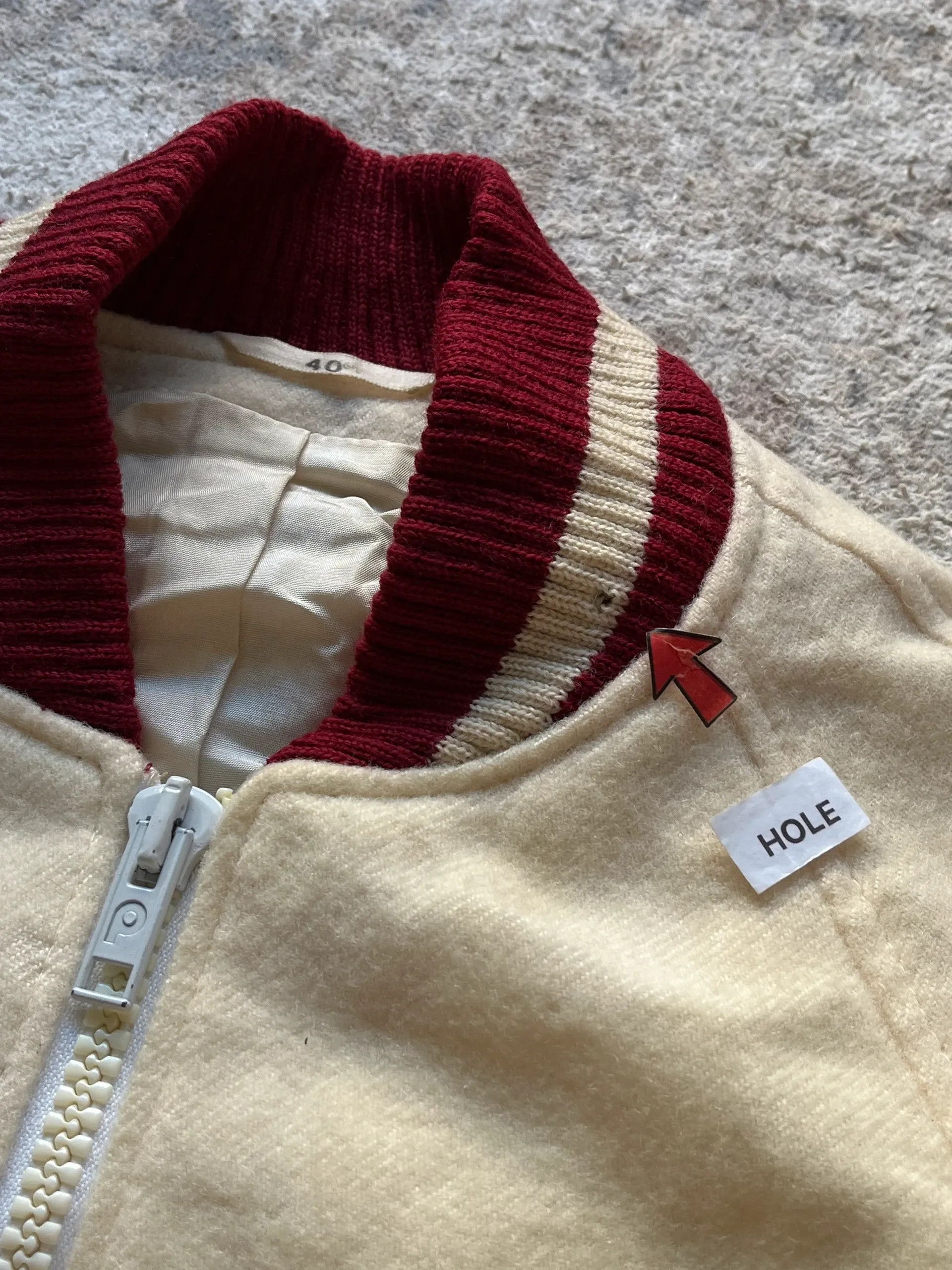 Other Vintage Sz 40 / S Vintage 1990s Wool Bomber Varsity Size US S / EU 44-46 / 1 - 9 Thumbnail