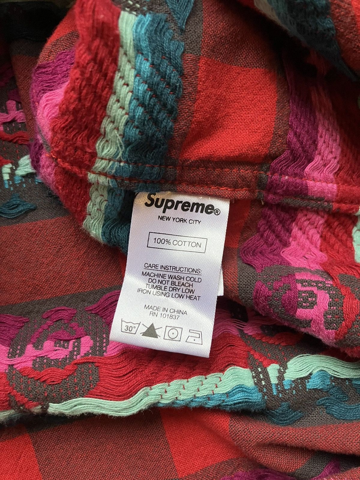 Supreme SUPREME ROSE BUFFALO PLAID SHIRT L Size US L / EU 52-54 / 3 - 4 Thumbnail