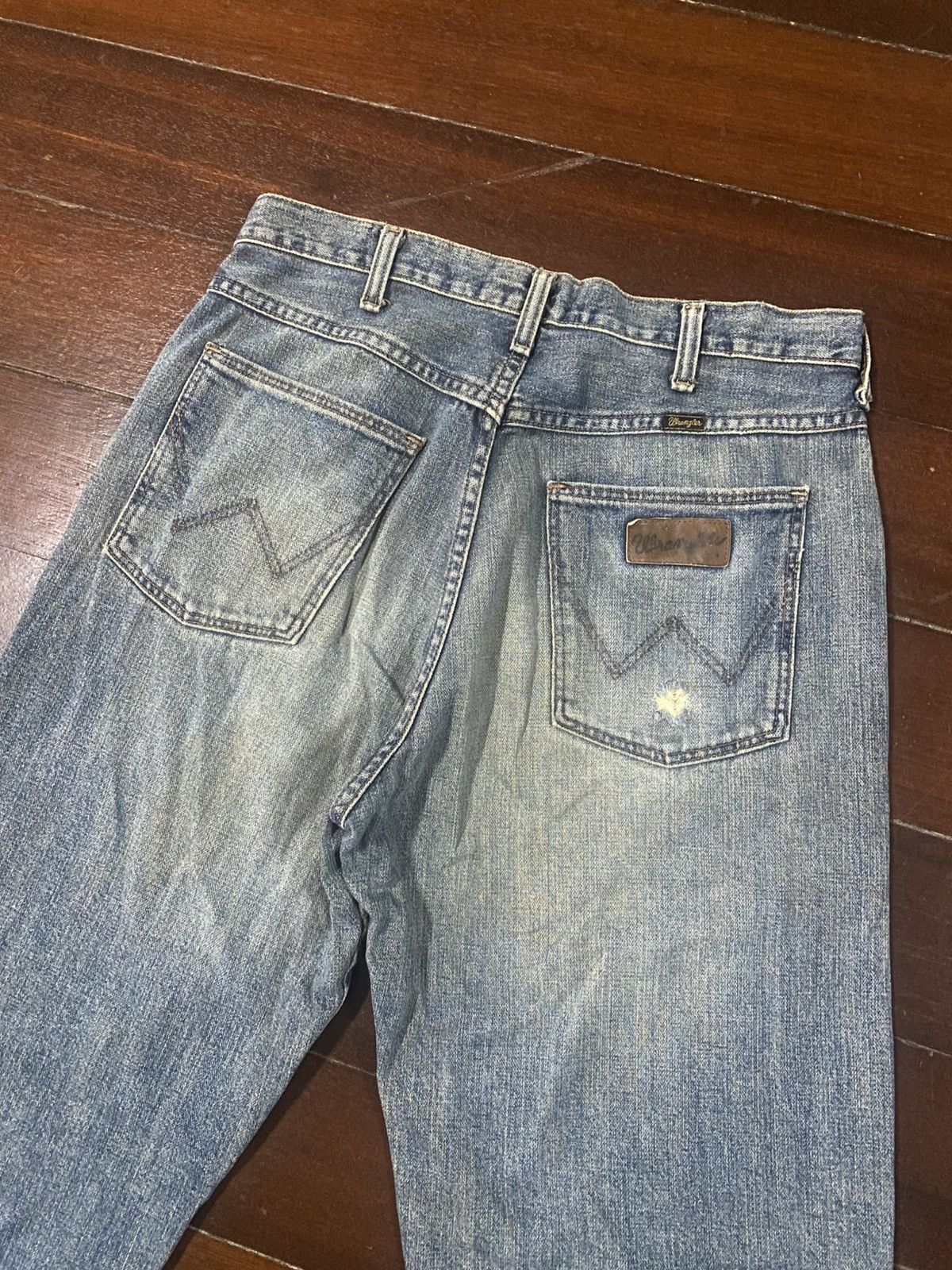 Hysteric Glamour 2000s wrangler distressed japan wash denim pants y2k style Size US 33 - 13 Thumbnail