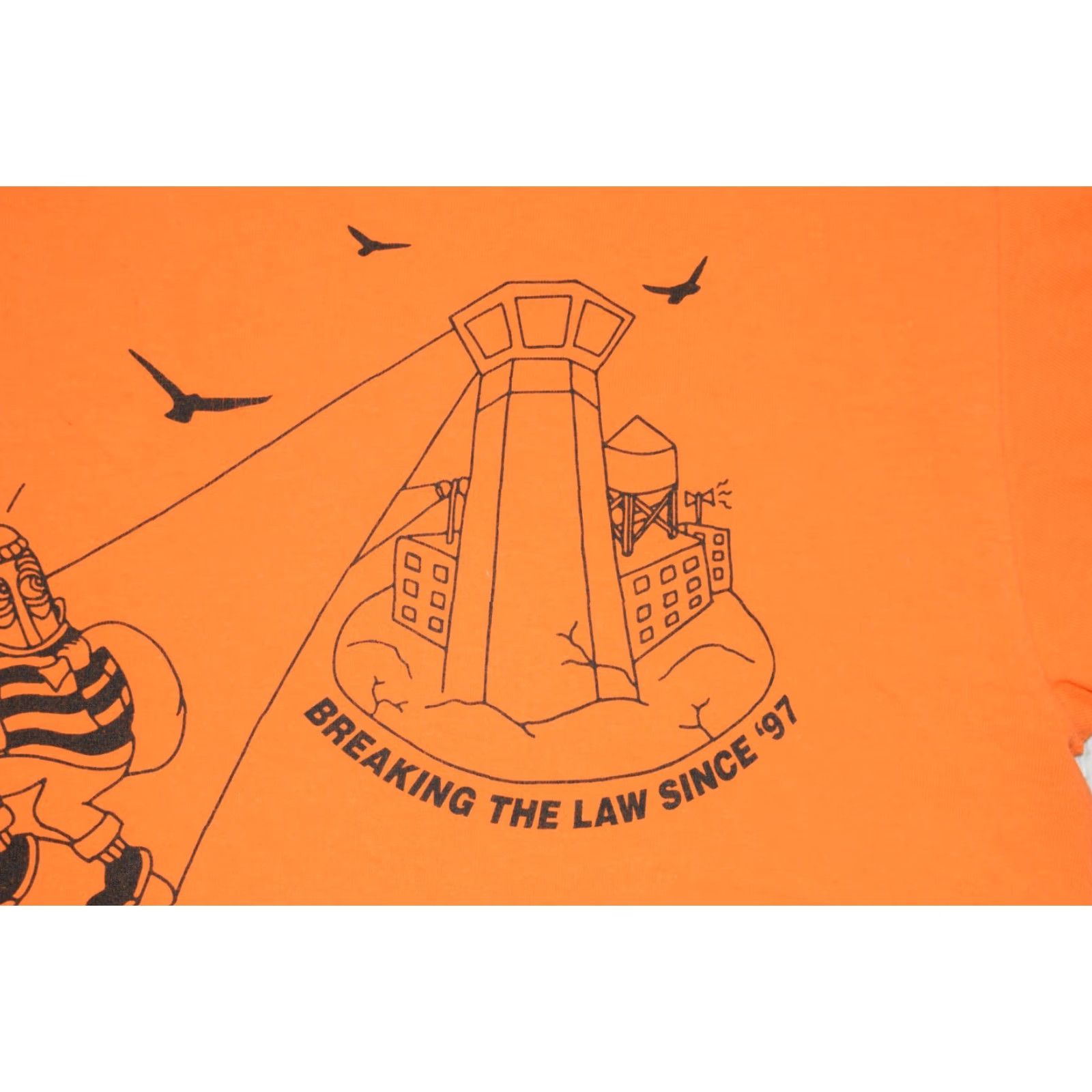 Vintage VINTAGE Roughneck Hardware x Mueller Studios Skate Shirt Mens M Orange 2000s 90s Collaboration Logo Graphic Shirt Streetwear Size US M / EU 48-50 / 2 - 3 Thumbnail