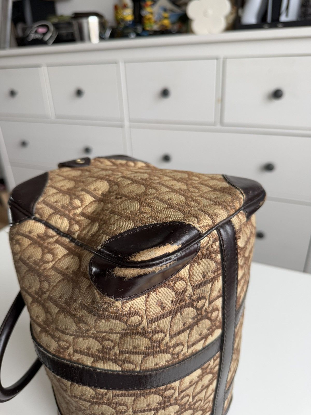 Designer × Dior × Vintage Vintage 90s Dior monogram bowling bag old money designer y2k Size ONE SIZE - 11 Thumbnail