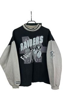 VINTAGE NFL RAIDERS SWEATSHIRT SIZE XL MADE IN USA – Vintage rare usa