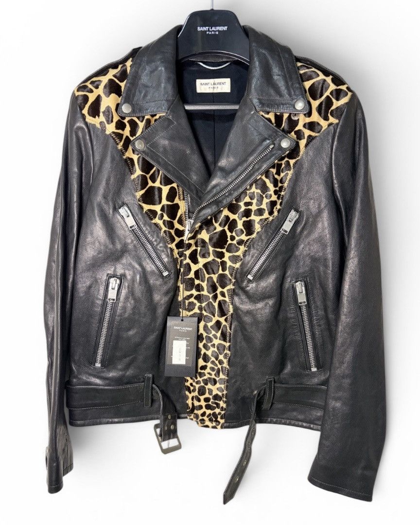 Hedi Slimane × Saint Laurent Paris 16SS Crystal and Leopard