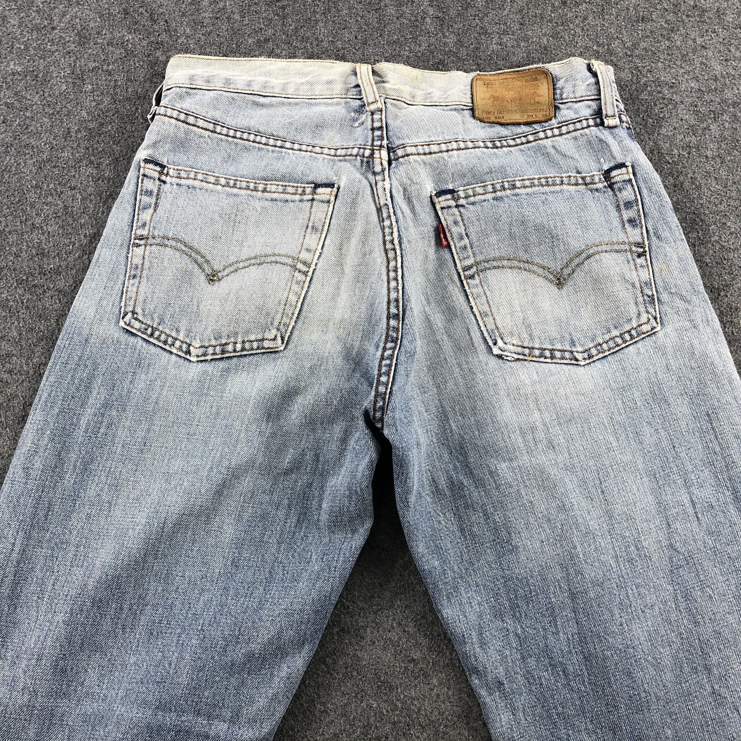 Levi's × Vintage Vintage 90s Light Wash Levis 503 Jeans-JM2028 Size US 31 - 5 Thumbnail