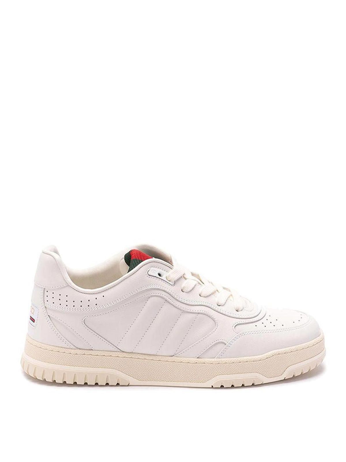 Gucci Gucci Re-Web Leather Sneakers Size US 6 / EU 39 - 1 Thumbnail