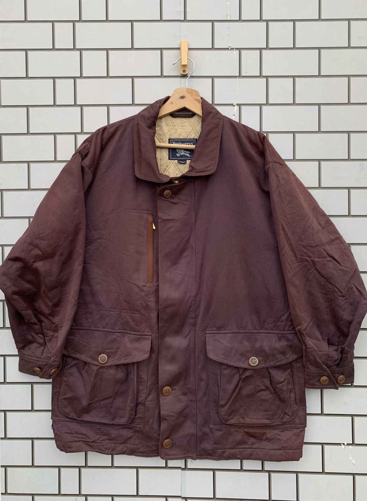 Burberry Vintage Burberrys Sun Faded Bomber Jacket Size US M / EU 48-50 / 2 - 3 Thumbnail