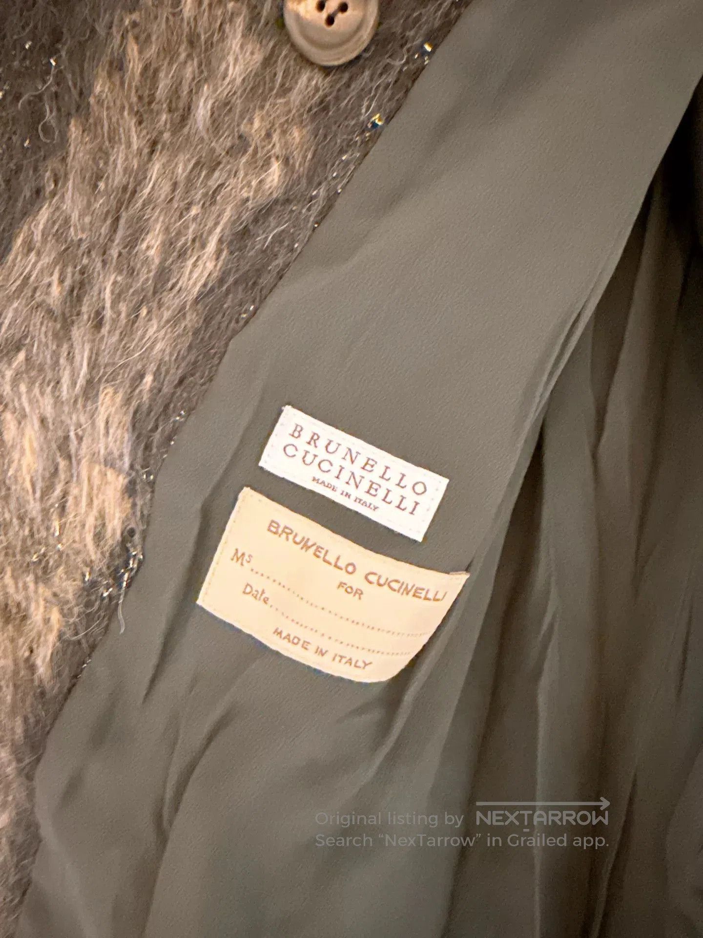 Brunello Cucinelli Brunello Cucinelli Alpaca Gray Plaid Coat. Size US S / EU 44-46 / 1 - 7 Thumbnail