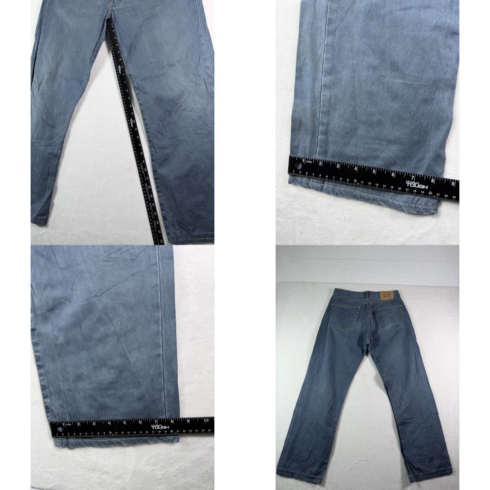 Levi's VINTAGE Levi's 501 34x34 Black Tab Jeans Denim Relaxed Men 90s Grunge Blue 34Inseam Mens Jeans Size US 34 / EU 50 - 8 Thumbnail