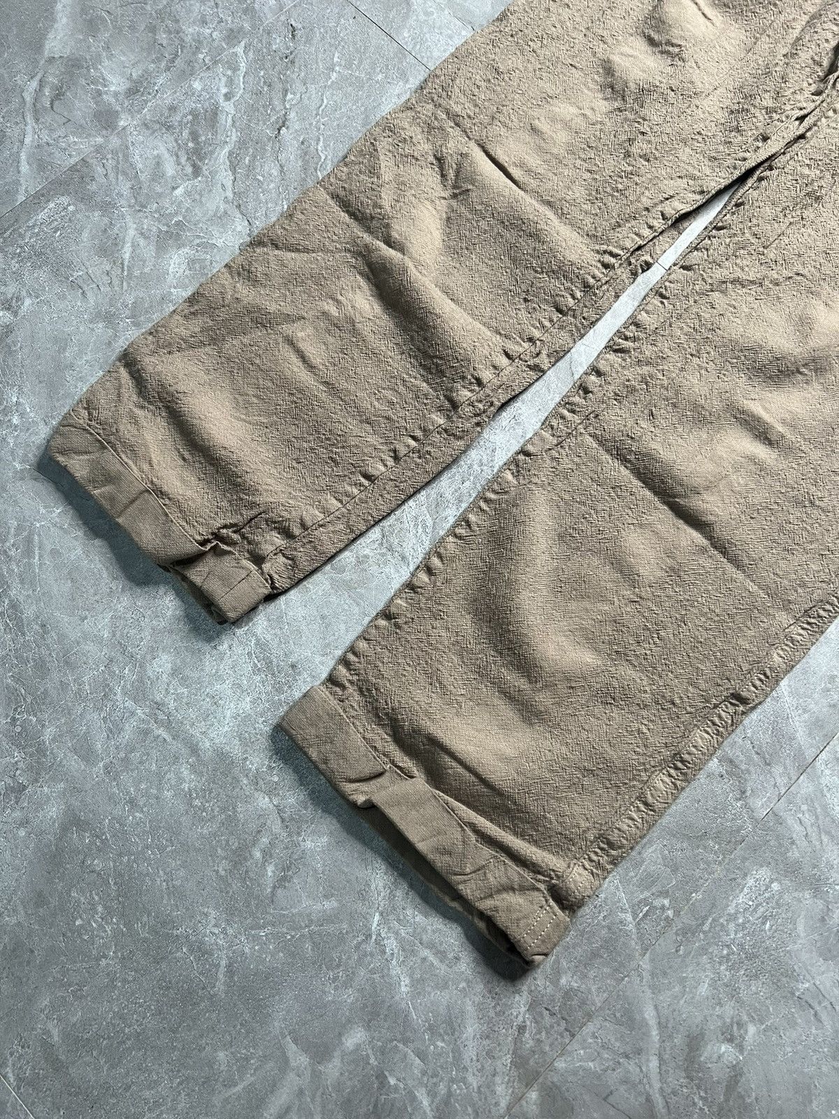 Visvim S/S 20 Jumbo Pastoral Braces Pants Wool Linen Blend