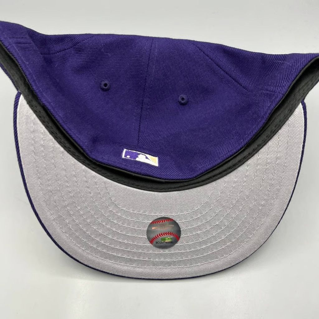 New Era Florida Marlins Hat Men 7 5/8 59Fifty New Era MLB Fitted Cap Size ONE SIZE - 6 Thumbnail