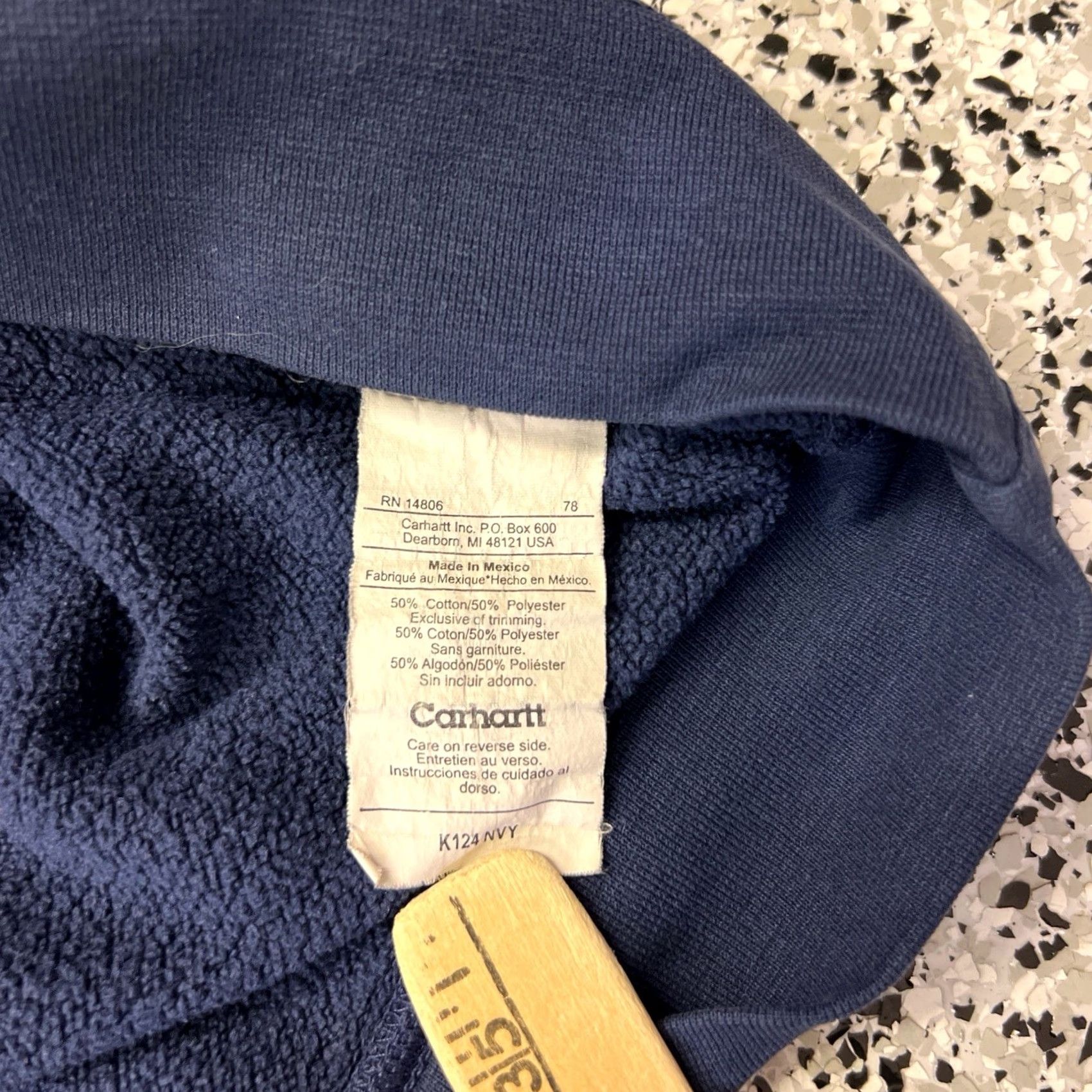 Carhartt VINTAGE Carhartt Sweatshirt Mens 2XL Blue Crewneck Rugged Outdoor Wear 90s Outdoor Logo Embroidered Heavyweight Wool Blend Knit Fleece Raded Size US XXL / EU 58 / 5 - 4 Thumbnail