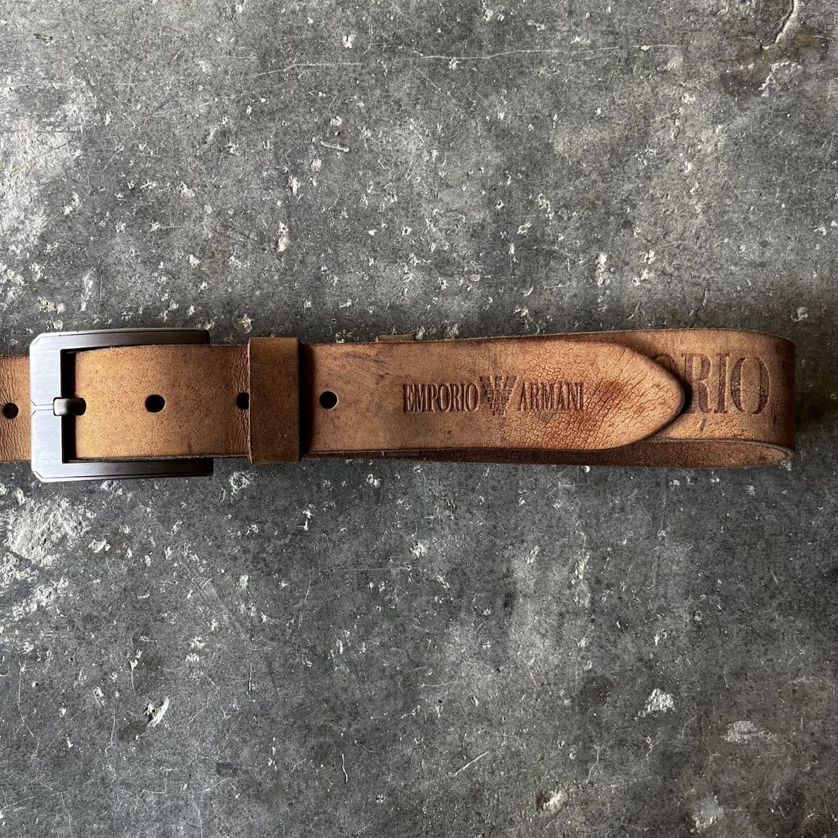 Emporio Armani EMPORIO ARMANI LEATHER BELT Size 38 - 3 Thumbnail