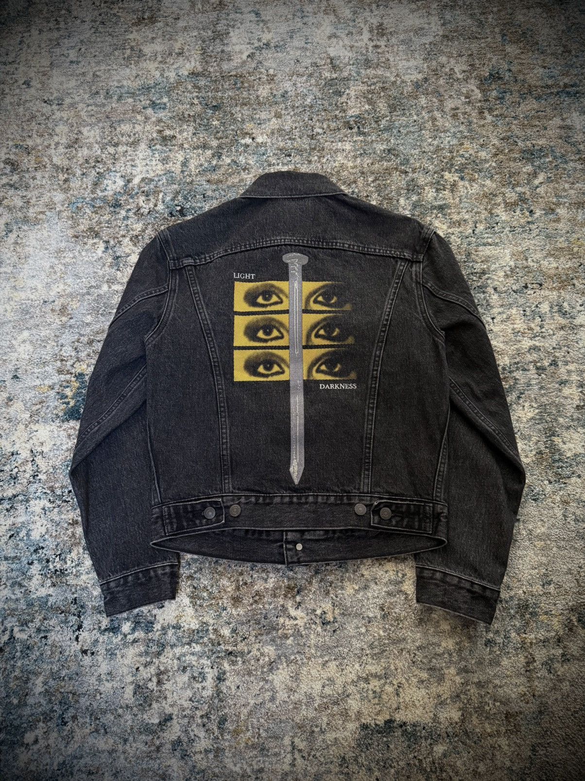 Levi's × Undercover Levis x Undercover Black Type III 3 Denim Trucker Jacket Size US S / EU 44-46 / 1 - 1 Thumbnail