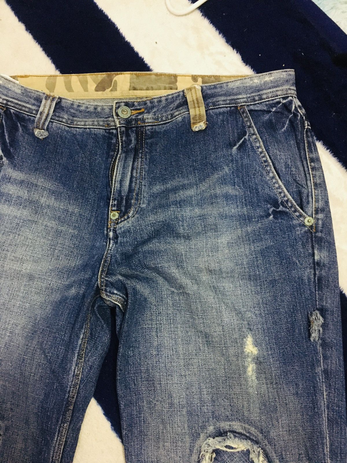 Jean × The Unbranded Brand Unbranded Nice Design Jeans (18) Size US 34 / EU 50 - 8 Thumbnail