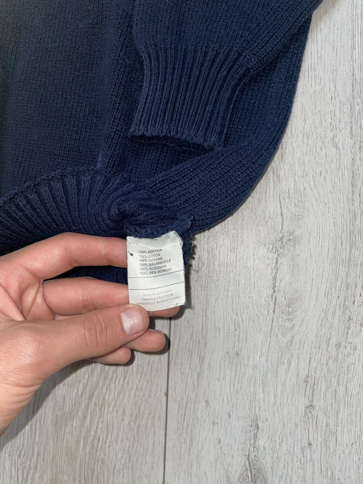 Burberry × Vintage Sweater Burberrys Vintage 90s Scotland Size US XXL / EU 58 / 5 - 6 Thumbnail