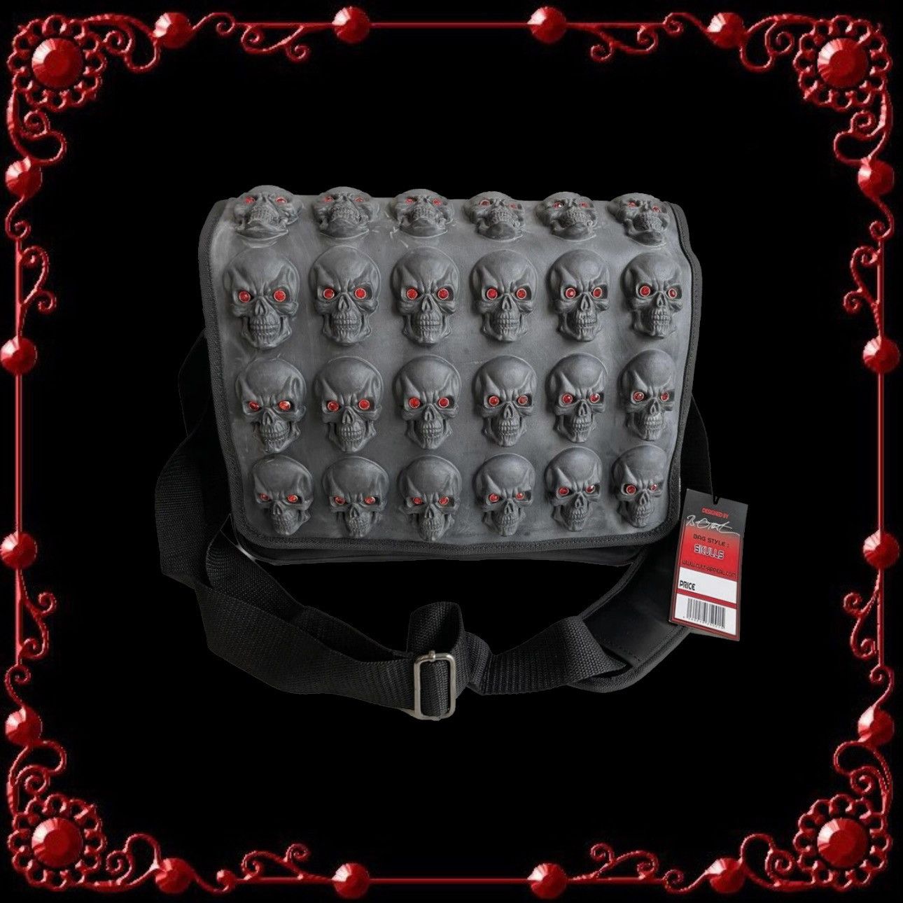 Craig Morrison Style Messenger Bag in Black, Men's