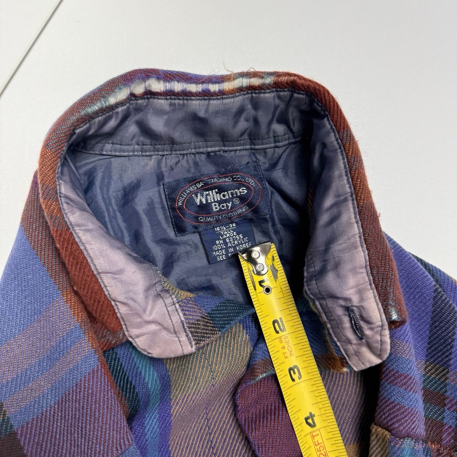 Vintage Vintage Williams Bay Plaid Button Up Flannel Shirt Mens L Size US L / EU 52-54 / 3 - 13 Thumbnail