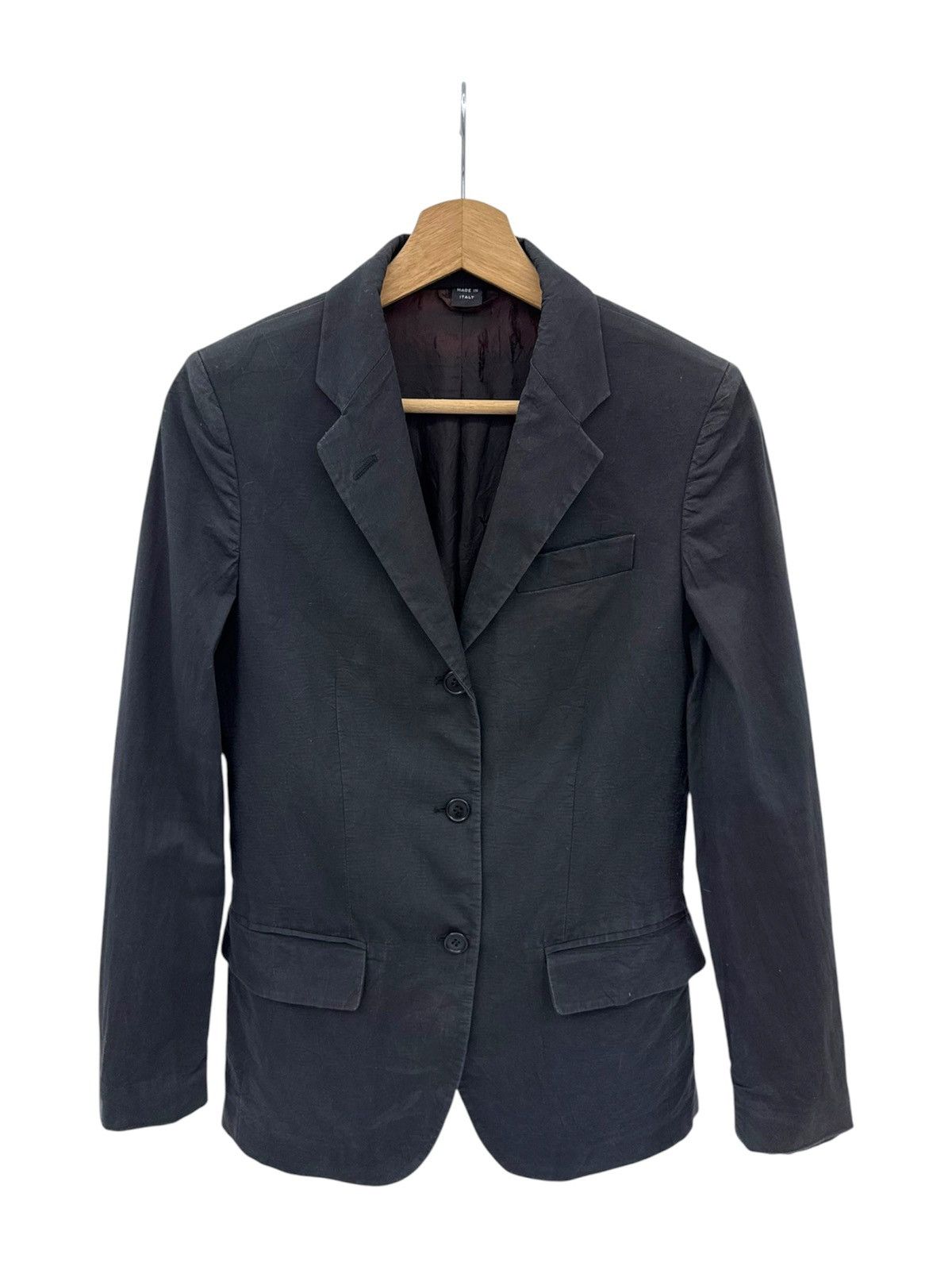 Helmut Lang Vintage Distressed Sunfaded 90s HELMUT LANG Blazer Italy Size S / US 4 / IT 40 - 1 Thumbnail