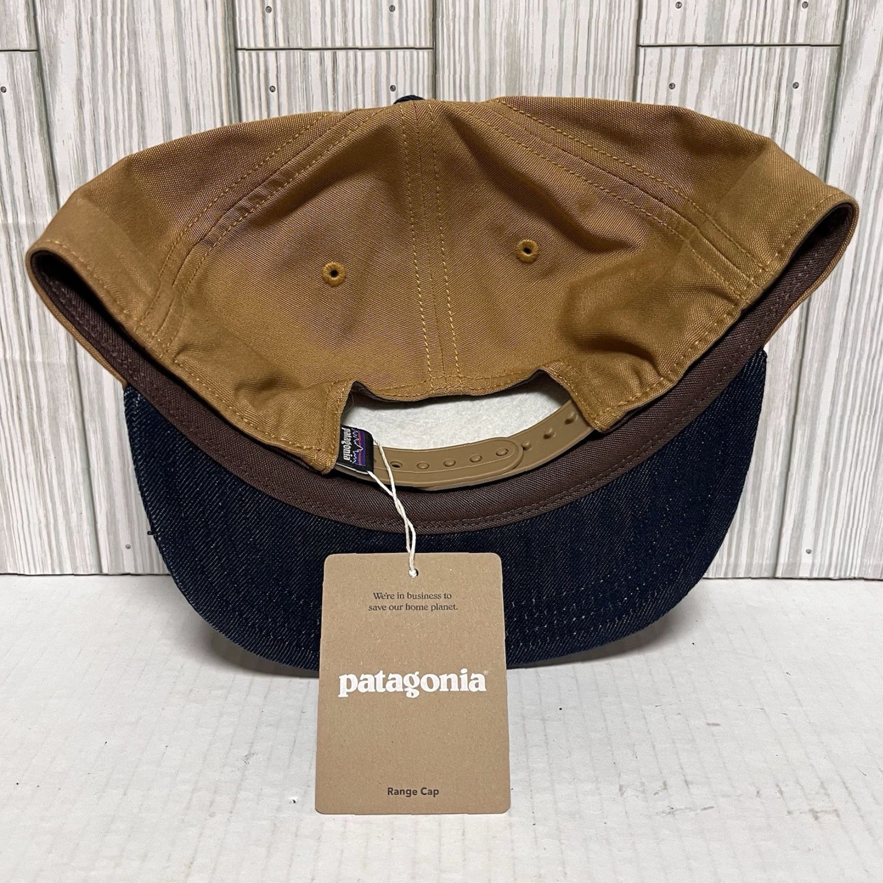 Patagonia Patagonia Hat Snapback Cap Adjustable Range Brown Tan Cotton Polyester One Size Men Size ONE SIZE - 5 Thumbnail