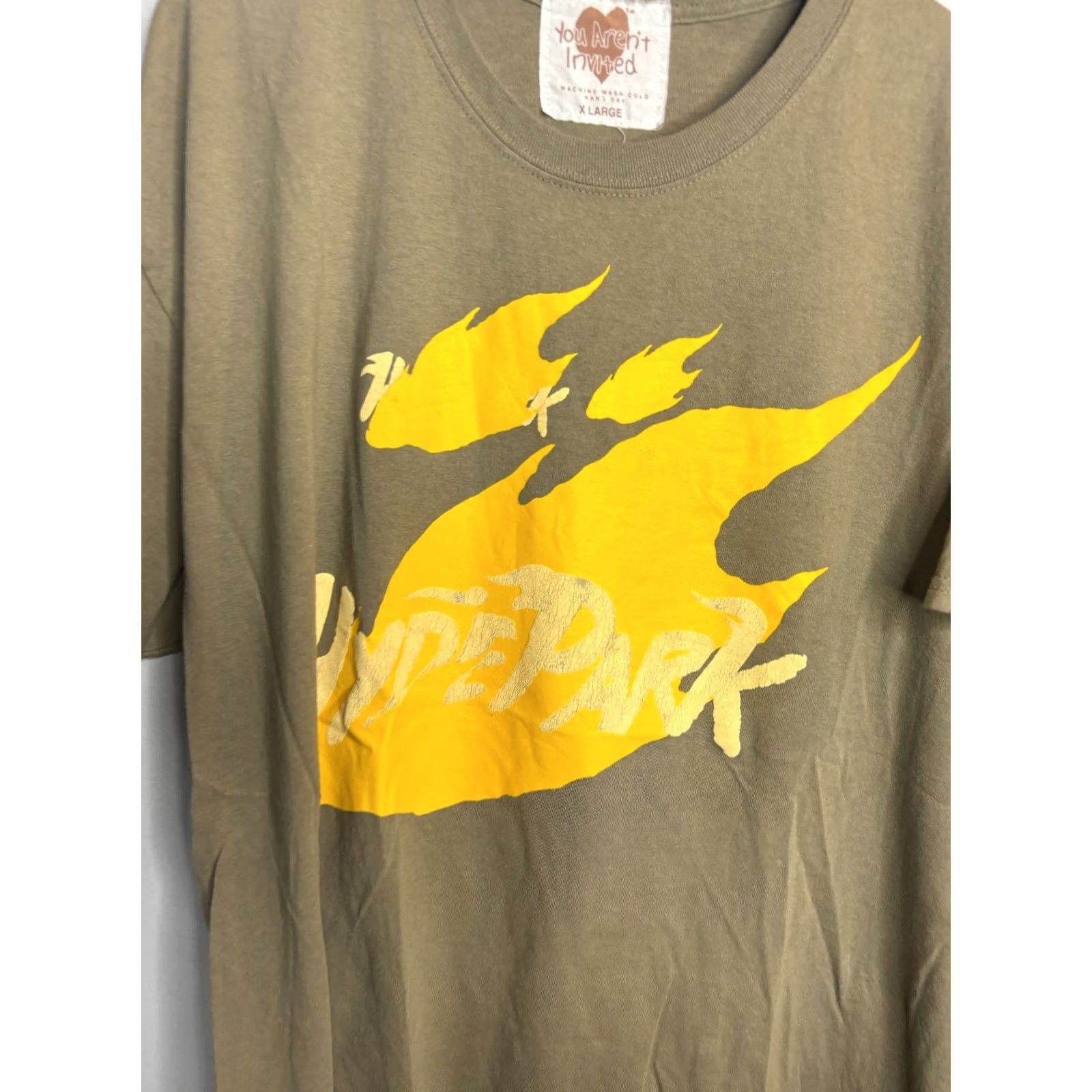 Vintage HYDE PARK T-Shirt Logo Tee 5258 XL Brown Men Short Sleeve Crew Neck Graphic Print City Designer Heart Vintage No QUESTION Size US XL / EU 56 / 4 - 2 Thumbnail