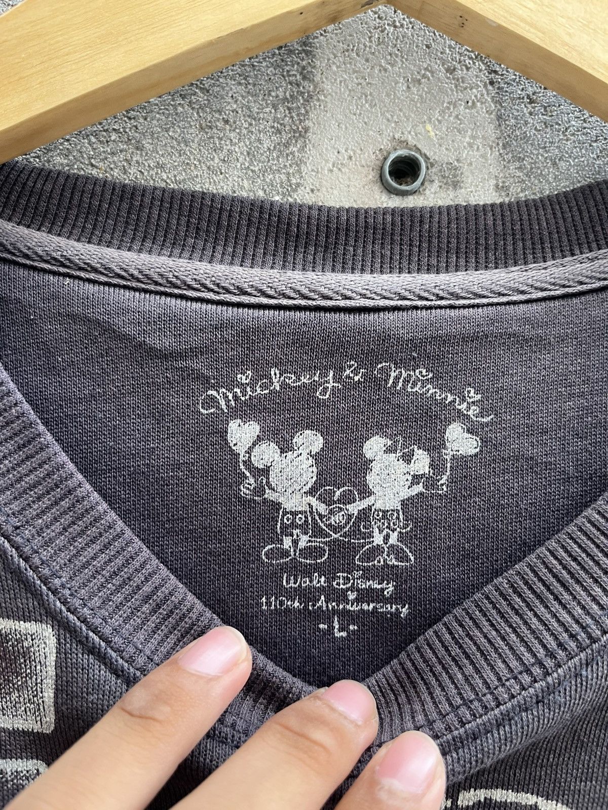 Disney × Japanese Brand × Mickey Mouse Japanese Micky Mouse Grunge Punk Crewneck Size US L / EU 52-54 / 3 - 5 Thumbnail