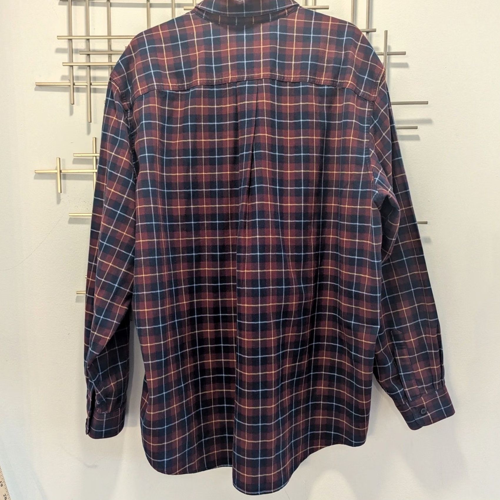 Vintage LLBean Plaid Shirt Mens XL Long Sleeve Button-Down Classic Fit Red/Navy Flannel Button Up Casual Workwear Size US XL / EU 56 / 4 - 2 Thumbnail
