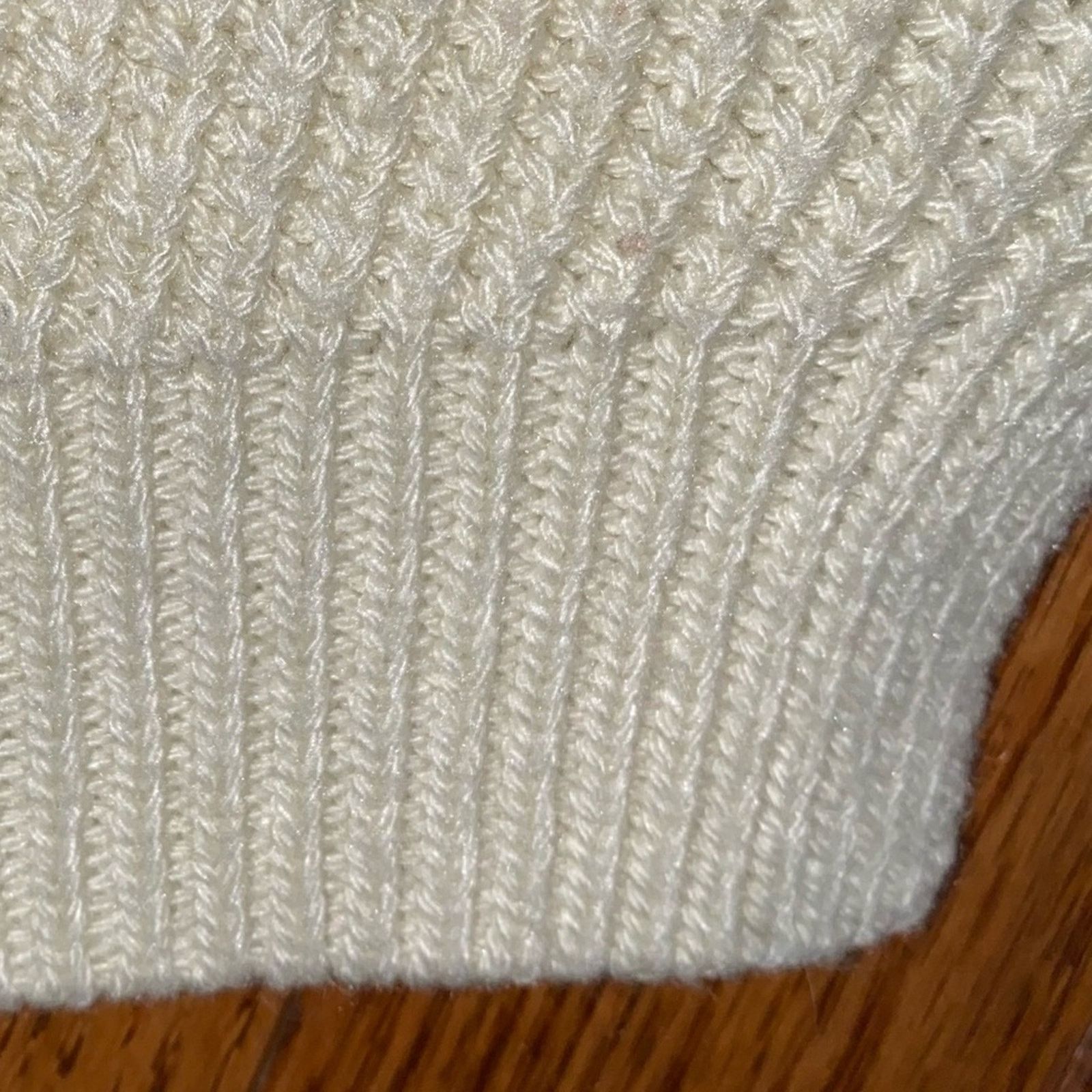 Marine Layer Marine Layer Olivia Sweater Womens XS Cream‎ Crew Neck EUC Size XS / US 0-2 / IT 36-38 - 7 Thumbnail
