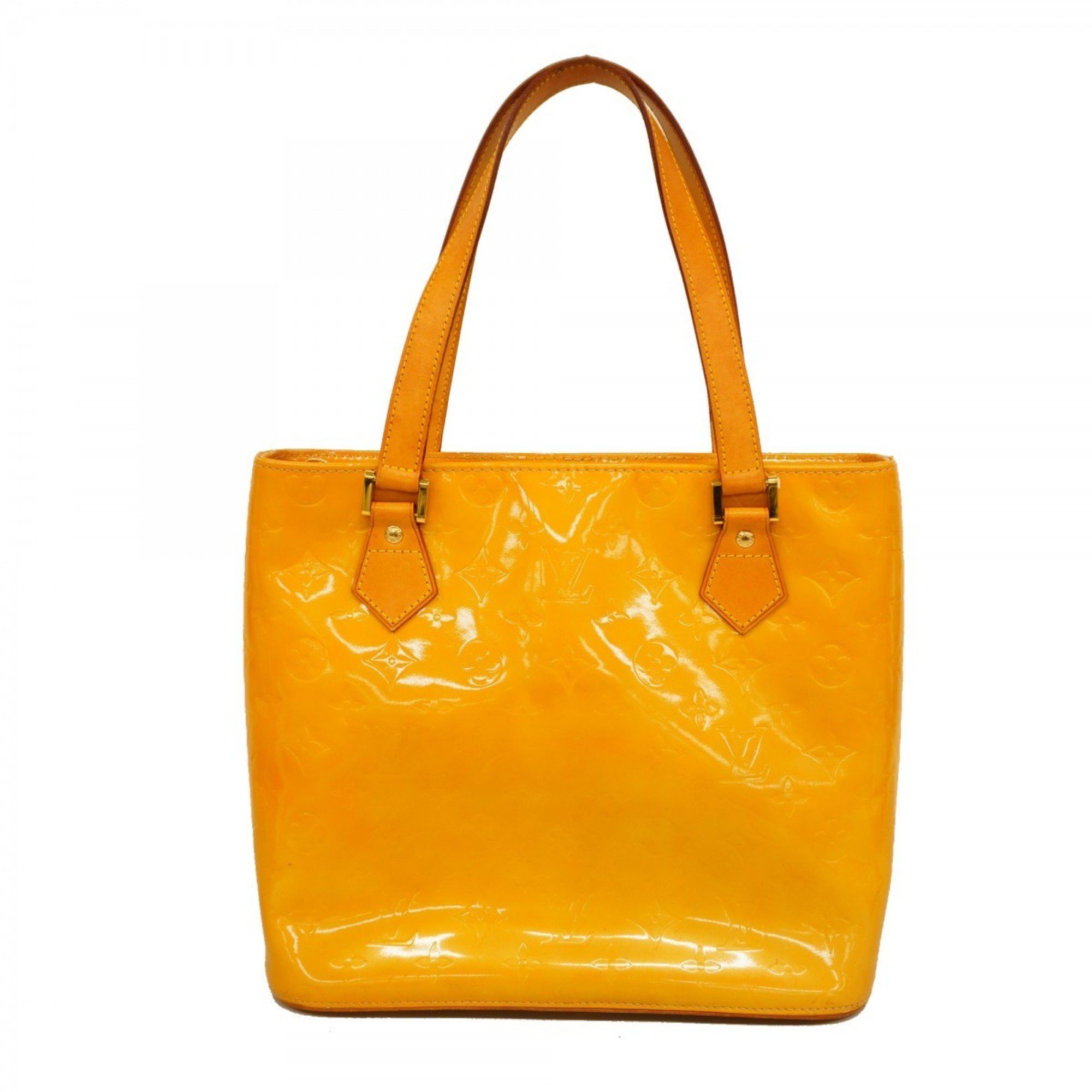 Louis Vuitton Tote Bag Vernis Houston M91004 Beige Women's