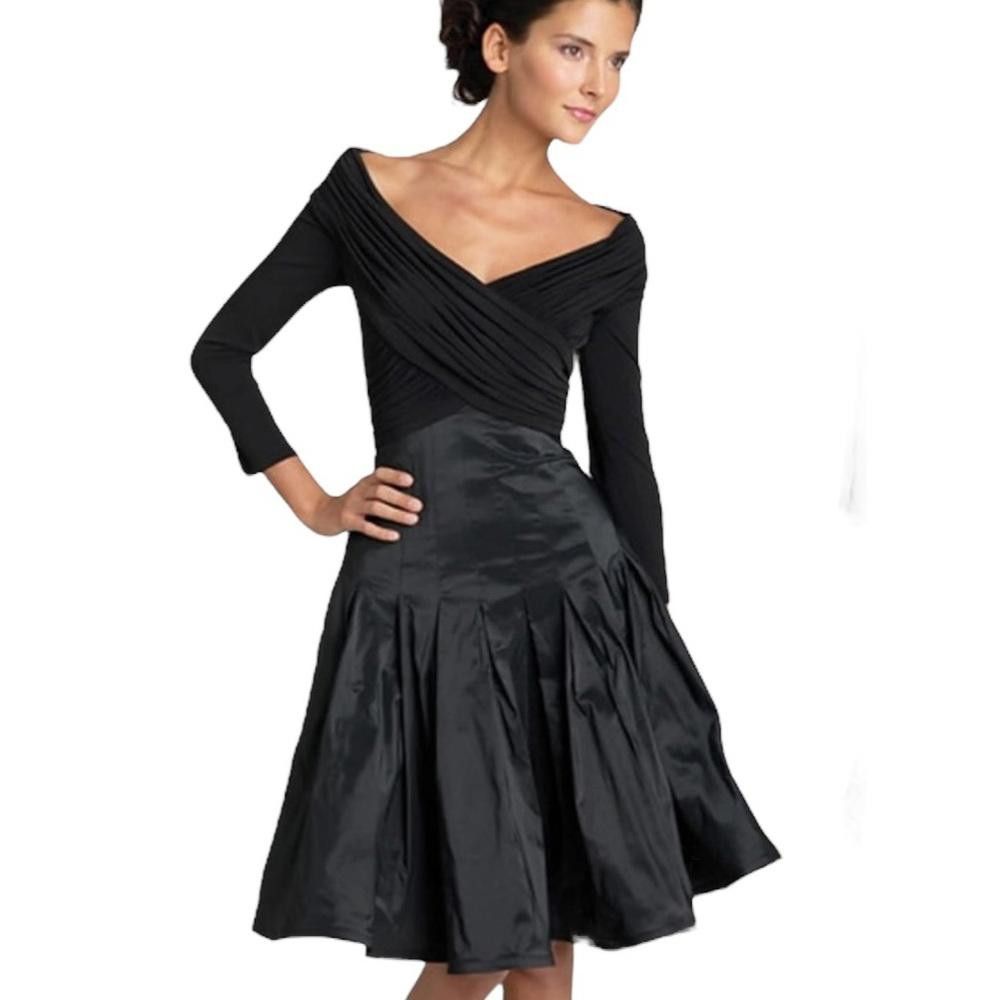 Designer Tadashi Shoji l Pleated A Line Skirt Dress Size 4 Size S / US 4 / IT 40 - 11 Thumbnail