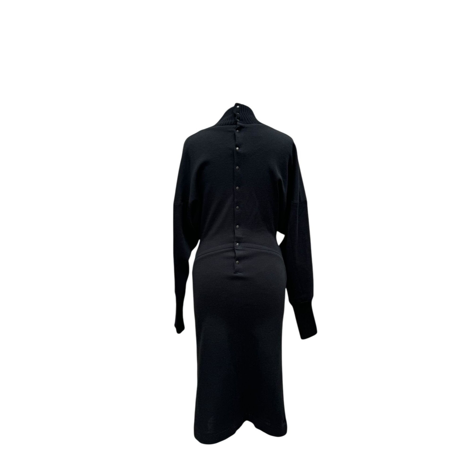 Alaia Vintage Black Wool Dress Size M / US 6-8 / IT 42-44 - 2 Thumbnail