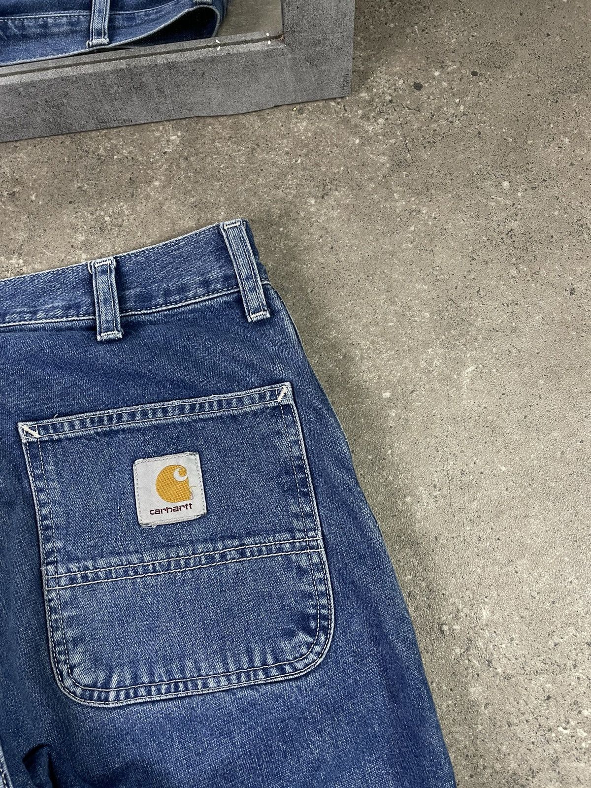 Carhartt × Vintage Vintage Carhartt Single Knee Denim Work Pants Size US 27 - 3 Thumbnail