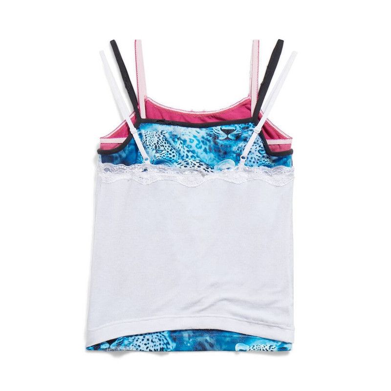 Balenciaga o1s1wg110326 Layered Top in Multicolor Size L / US 10 / IT 46 - 7 Thumbnail