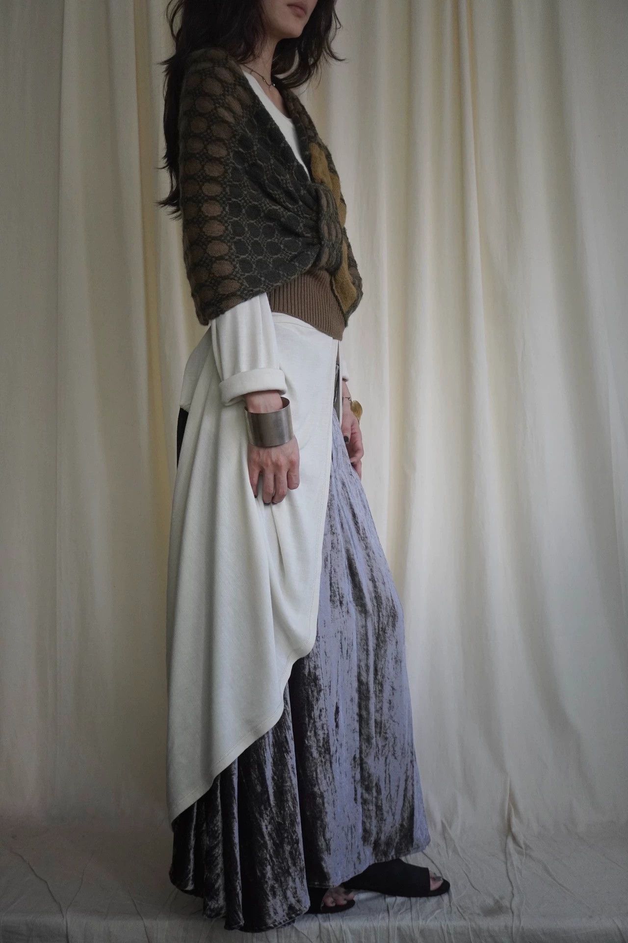 Dries Van Noten Dries Van Noten 1990s Rare Irregular Wool Shawl Top Size ONE SIZE - 3 Thumbnail