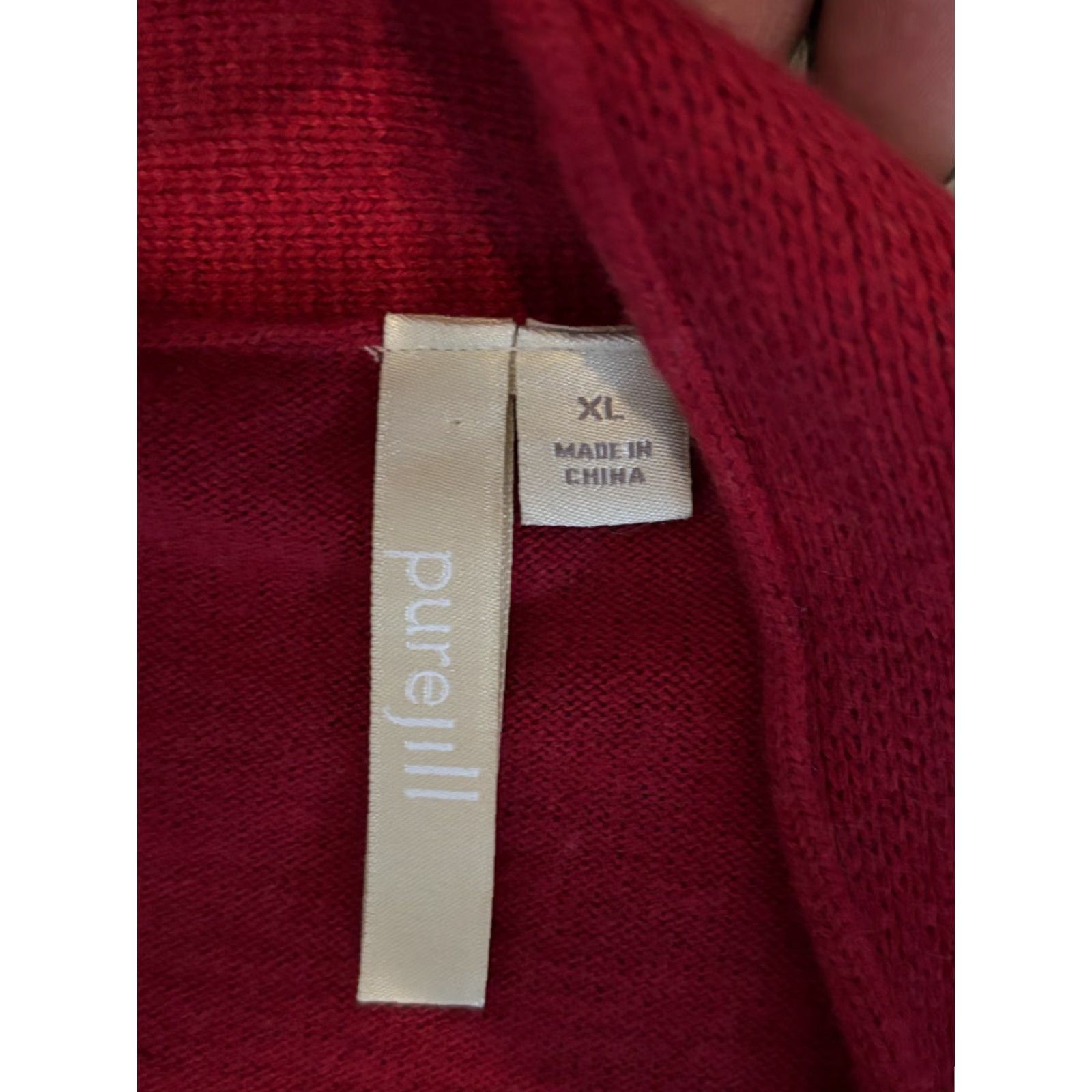 J. Jill J Jill Purejill Cardigan Open Duster Red XL Long Sleeve Womens Sweater Size XL / US 12-14 / IT 48-50 - 2 Thumbnail