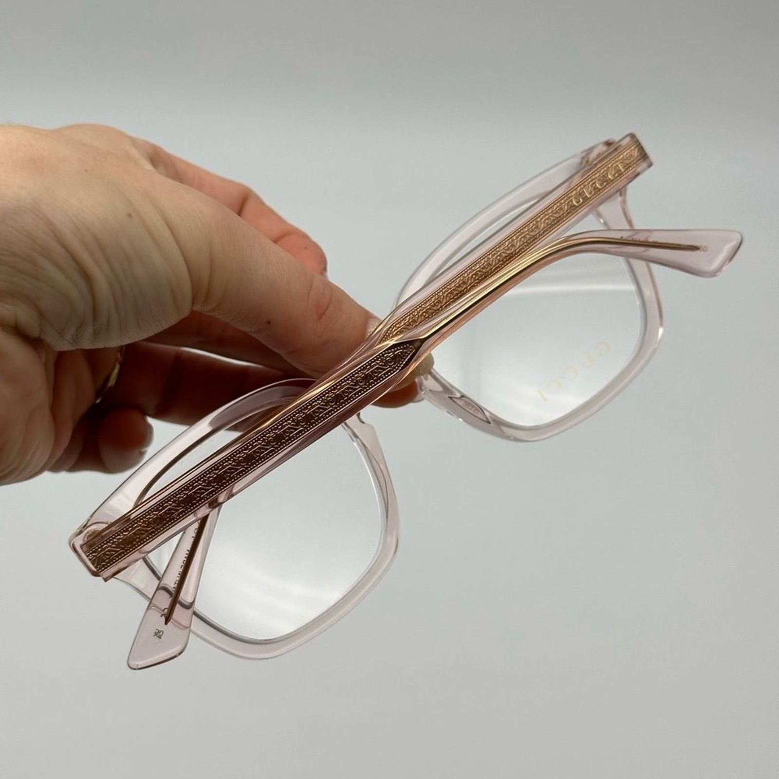 Gucci BRAND NEW Gucci GG0184O 013 Pink Women Eyeglasses Size ONE SIZE - 8 Thumbnail