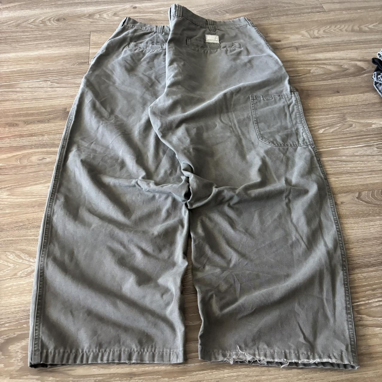 Japanese Brand Crazy Vintage Y2K/2000s Baggy Grey Workwear Skater Carpenter Pants! 40x29 Size US 40 / EU 56 - 4 Thumbnail