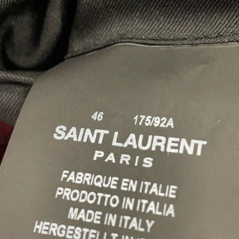 Saint Laurent Paris S/S16 Maroon Velvet Le Smoking Blazer Jacket x Hedi Slimane Size US S / EU 44-46 / 1 - 5 Thumbnail