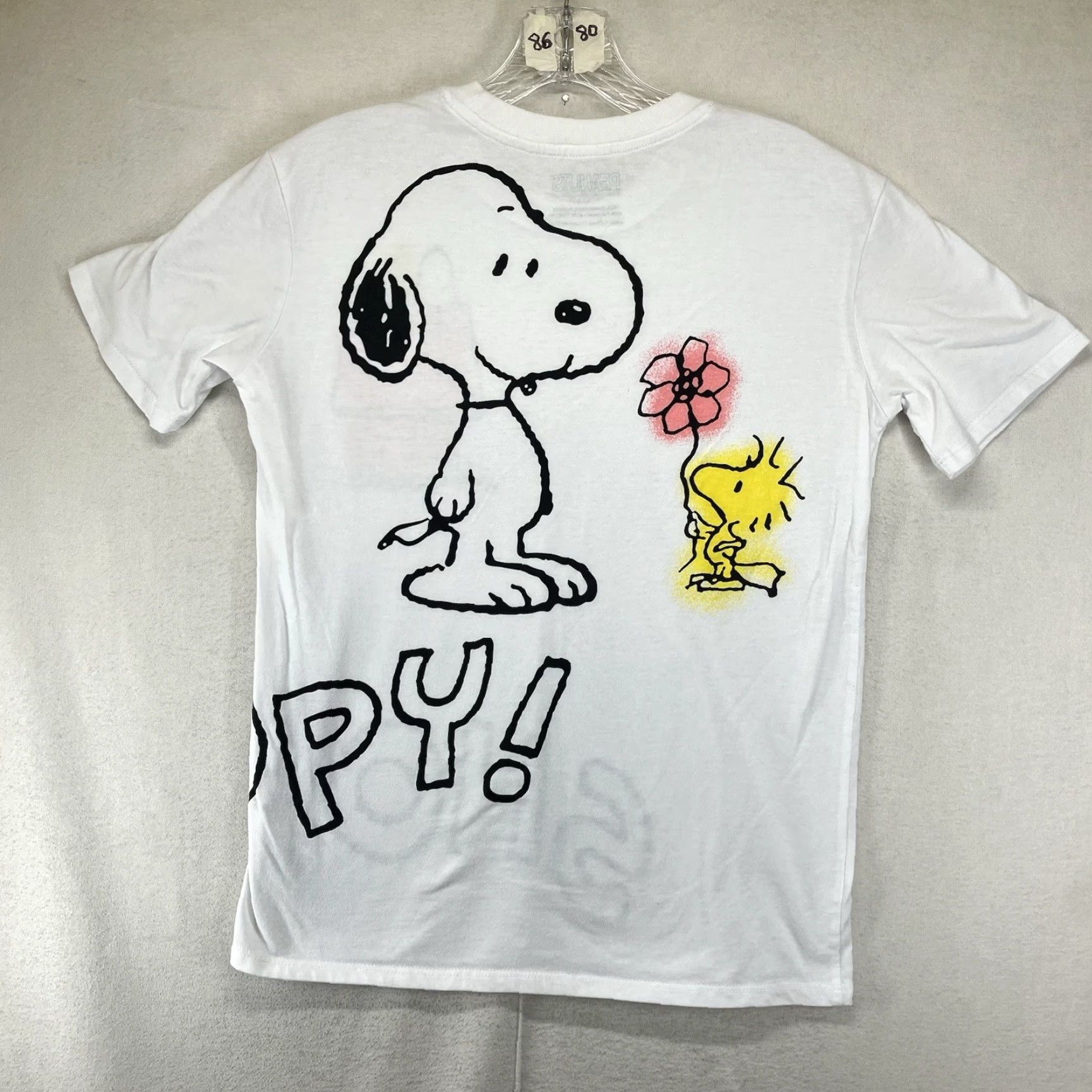 Peanuts Peanuts Snoopy T-shirt Juniors Women's Short Sleeve Crew Neck Lightweight Cotton Blend Summer Casual Graphic Print Size S / US 4 / IT 40 - 2 Thumbnail