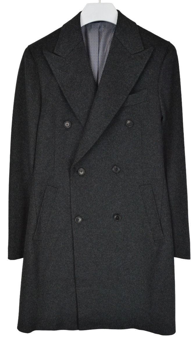 image of Suitsupply Bleecker Coat Men's Uk 38 Double Breasted in Black (Size Medium)