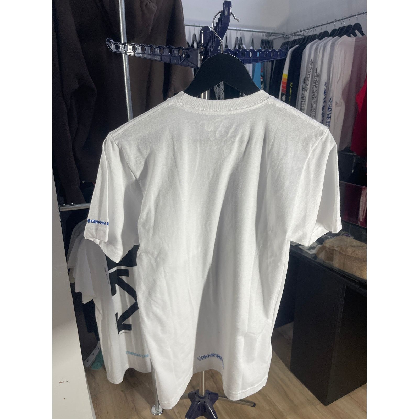 Chrome Hearts Chrome Hearts Blue Neck Logo White S/S T-Shirt - Men's Small Size US S / EU 44-46 / 1 - 2 Thumbnail