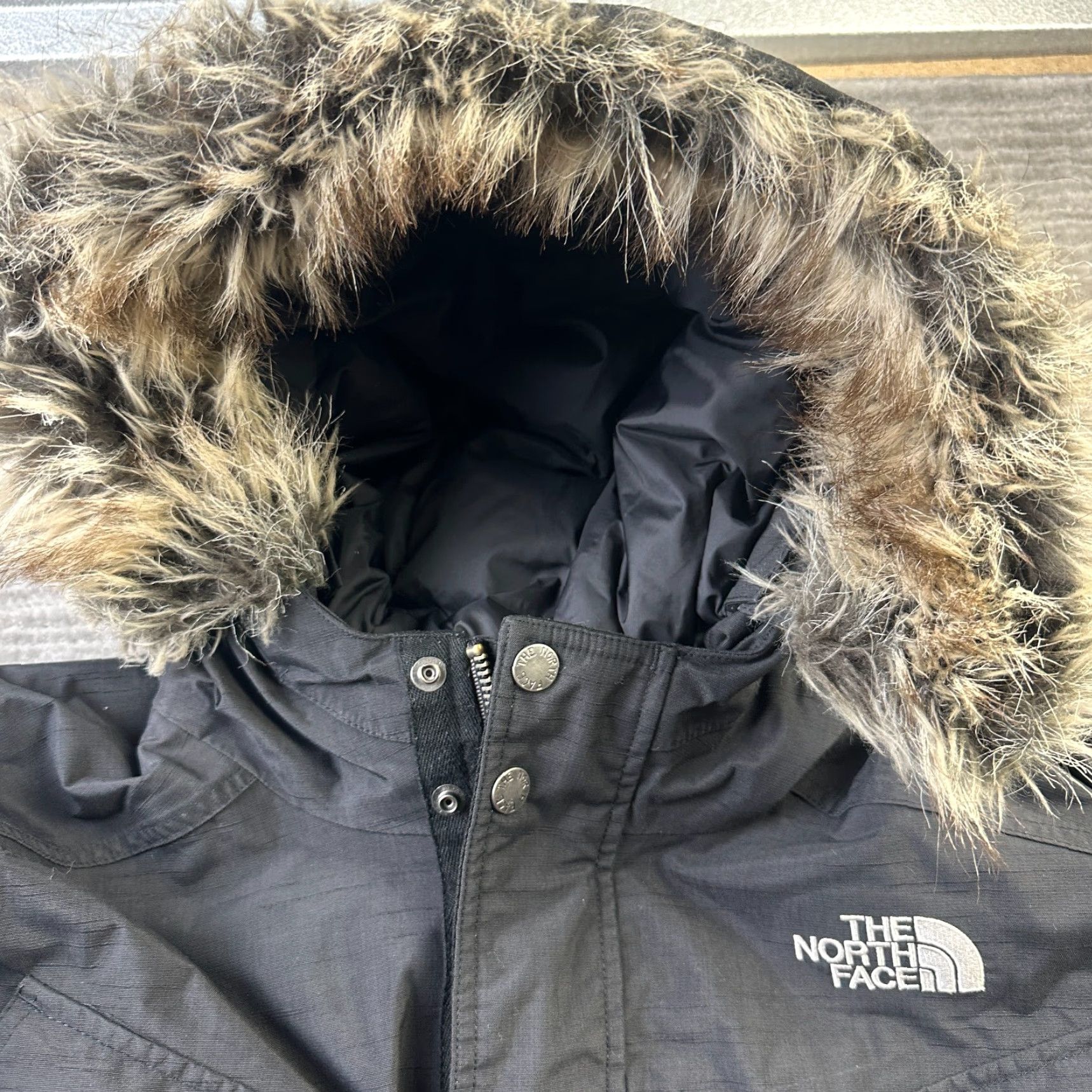 The North Face The North Face Jacket Mens XL Black Down Fill Gotham Faux Fur Y2K Puffer Coat Mid-Length Regular Insulated Full Zip Size US XL / EU 56 / 4 - 4 Thumbnail