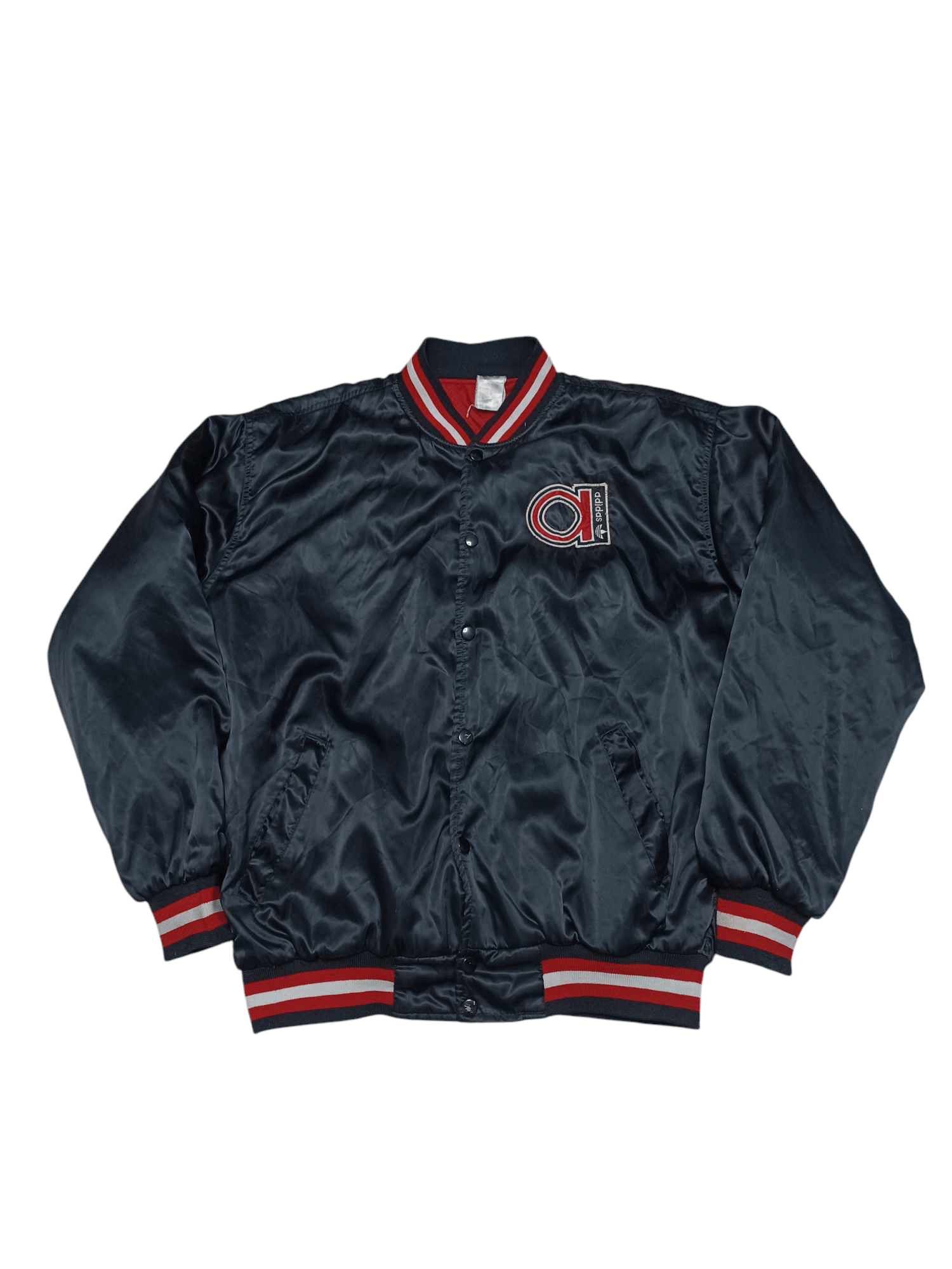 ADIDAS EARLY 90S MADE IN TAIWAN BIGLOGO NYLON BOMBER JACKET