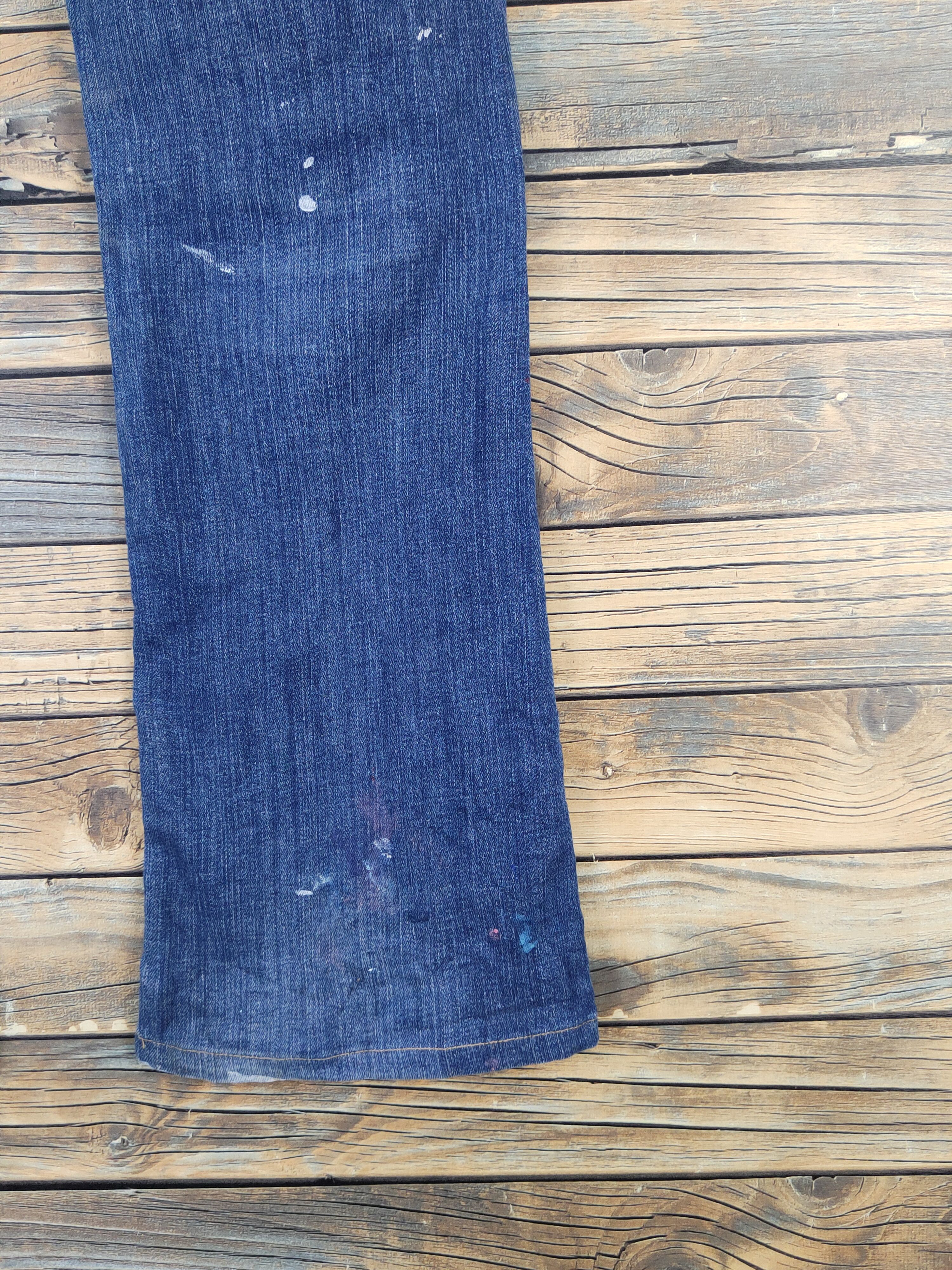 Levi's Levi's painter bootcut Distressed Ripped denim Jeans #W1980 Size 27" / US 4 / IT 40 - 12 Thumbnail