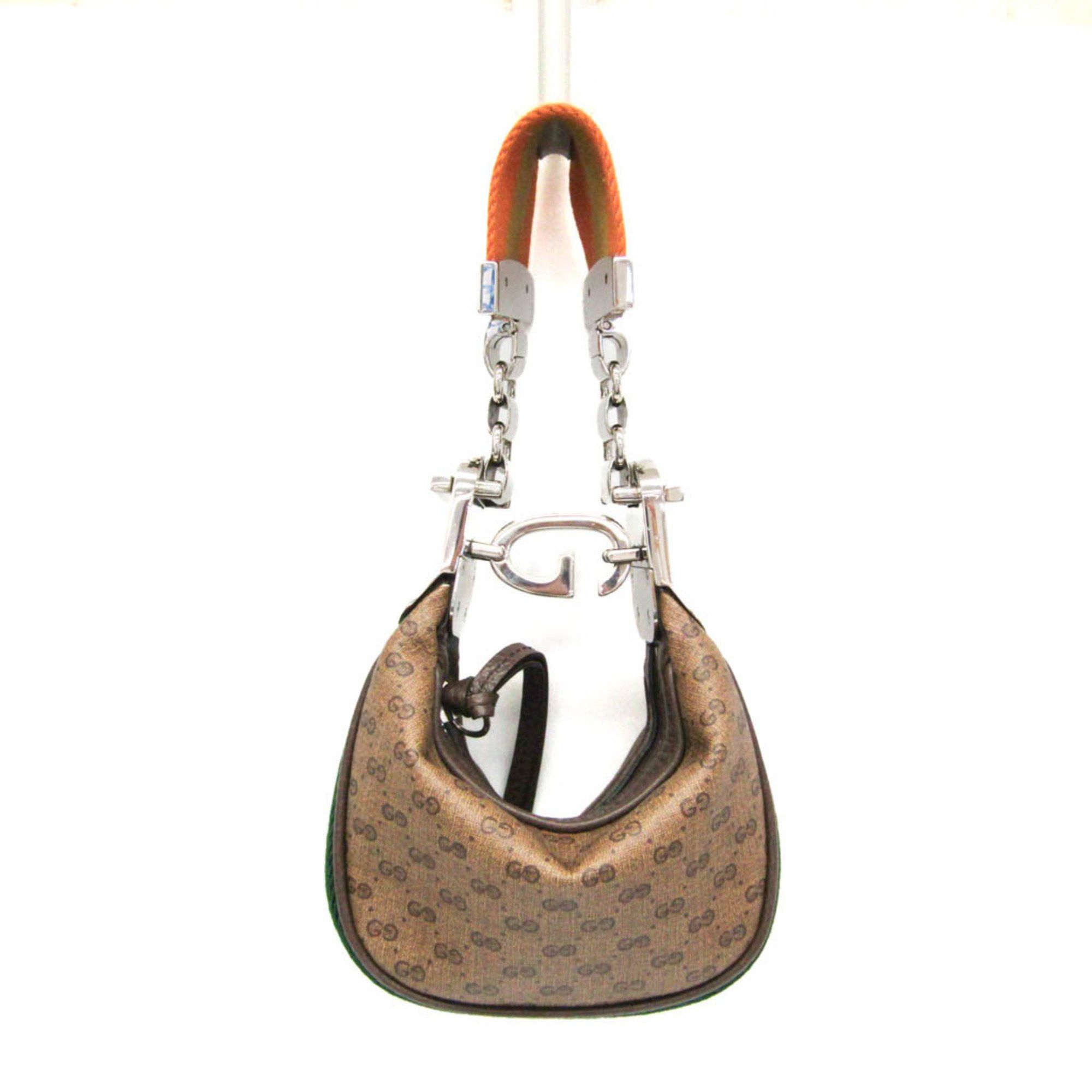 Gucci Gucci Mini Pouch 718512 Women's PVC,Leather Handbag,Shoulder Bag Beige Size ONE SIZE - 1 Thumbnail