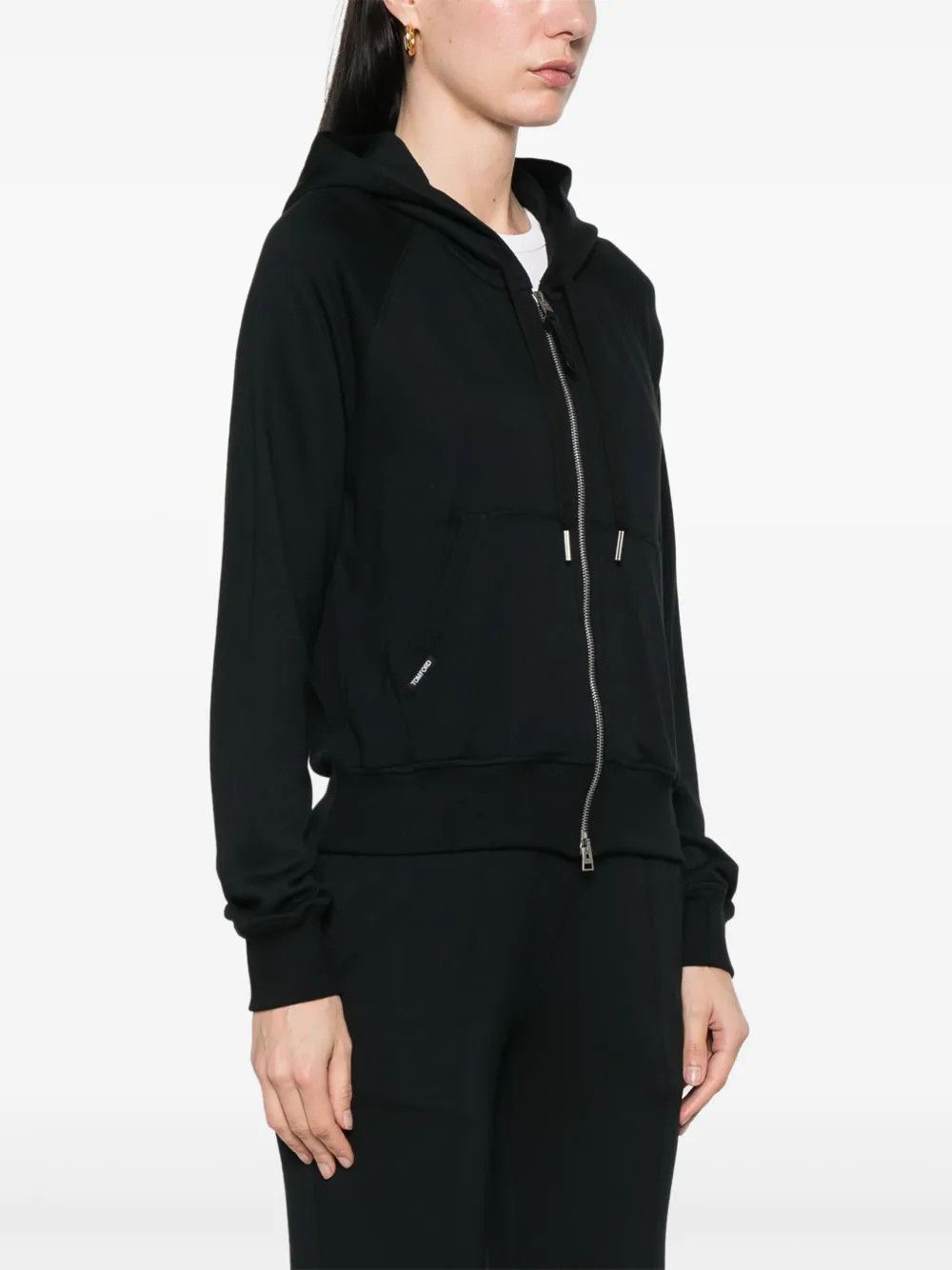 Tom Ford o1y0226 Hooded Sweater With Zip in Black Size S / US 4 / IT 40 - 3 Thumbnail