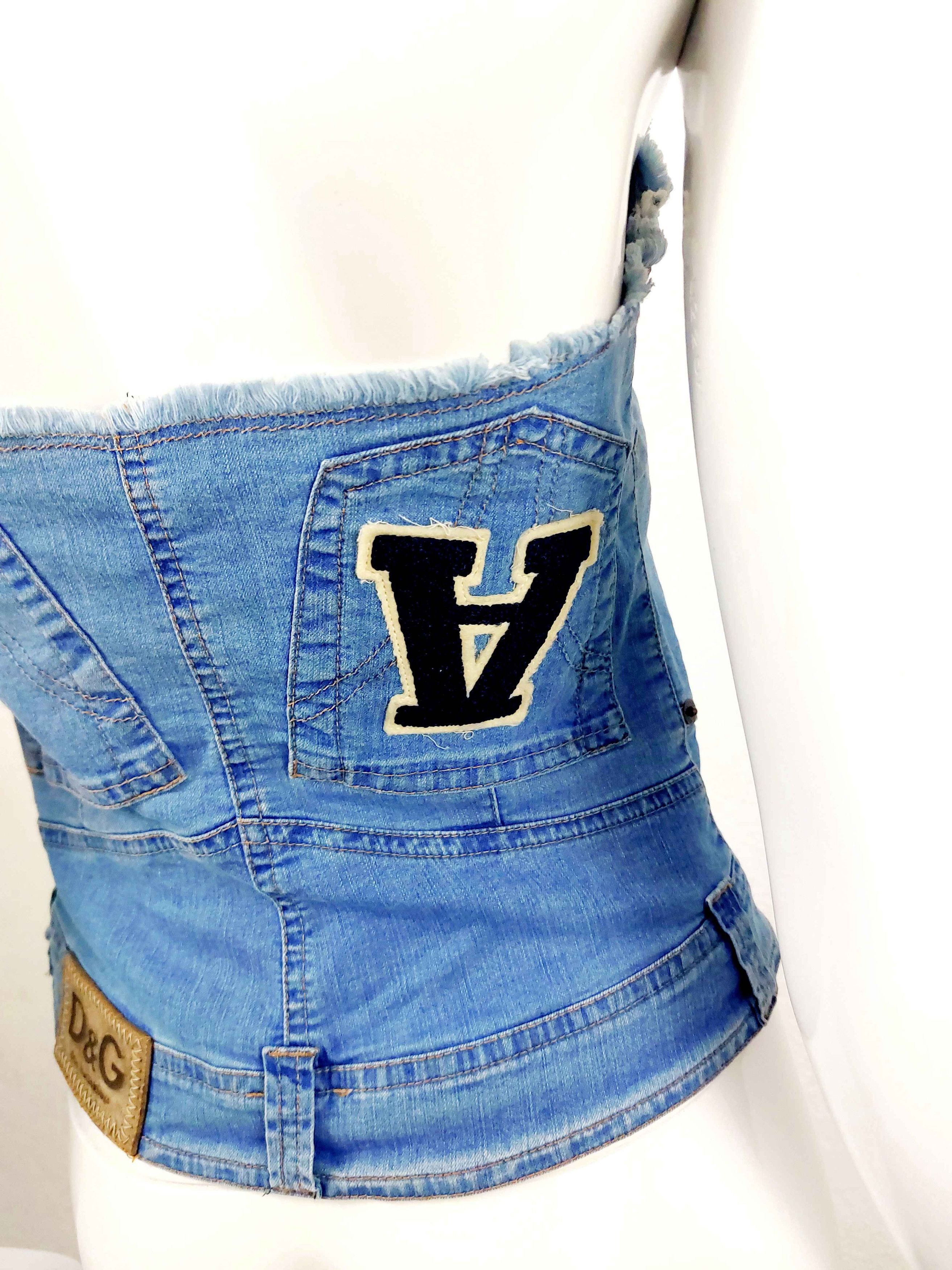Dolce & Gabbana Dolce Gabbana D&G Patch Patches Cheerleader Bustier Top Size M / US 6-8 / IT 42-44 - 16 Thumbnail