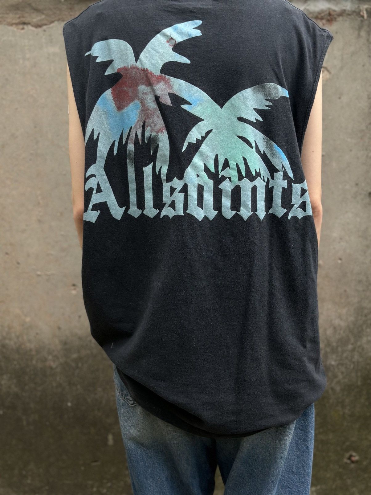 Allsaints VTG Adult Allsaints Tank Top Sleeveless Size XL Band Y2K 00s Size US XL / EU 56 / 4 - 6 Thumbnail