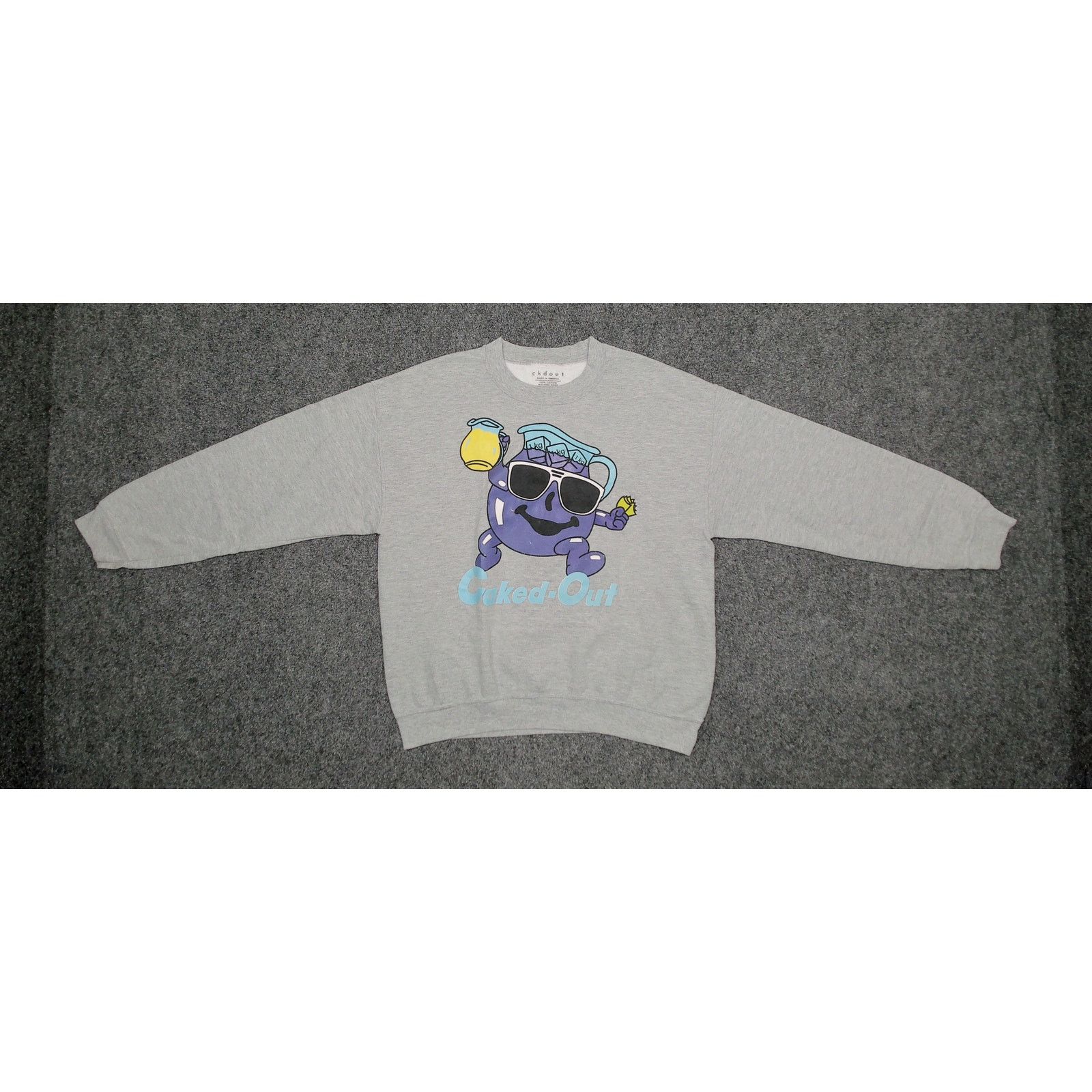 Other Caked Out | Y2K Boxy "Purple Drank" Parody Sweatshirt Size US L / EU 52-54 / 3 - 5 Thumbnail