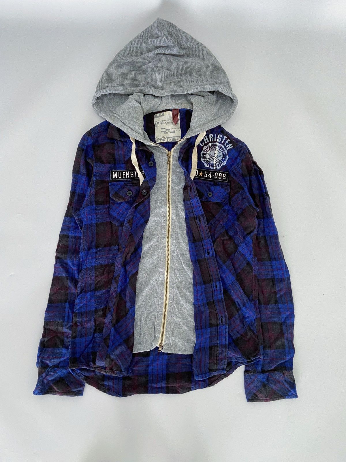 Japanese Brand JAPANESE DOUBLE LAYER QUASH BUTTON DOWN SHIRT Size US M / EU 48-50 / 2 - 1 Thumbnail